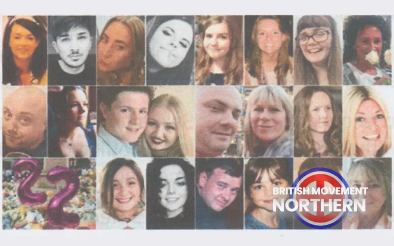 Victims of the Manchester Arena bombing.