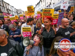 anti-fascist demo