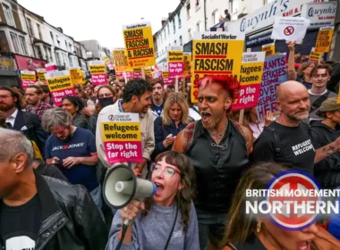 anti-fascist demo