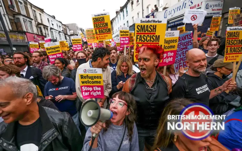 anti-fascist demo