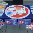 british movement street stall in Southport.